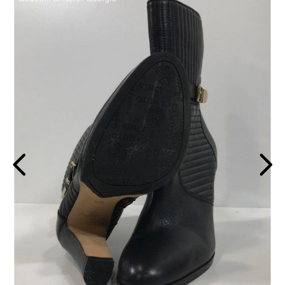 π VINCE CAMUTO SZ 10 LEATHER LIKE NEW BOOTS π - Picture 10 of 11